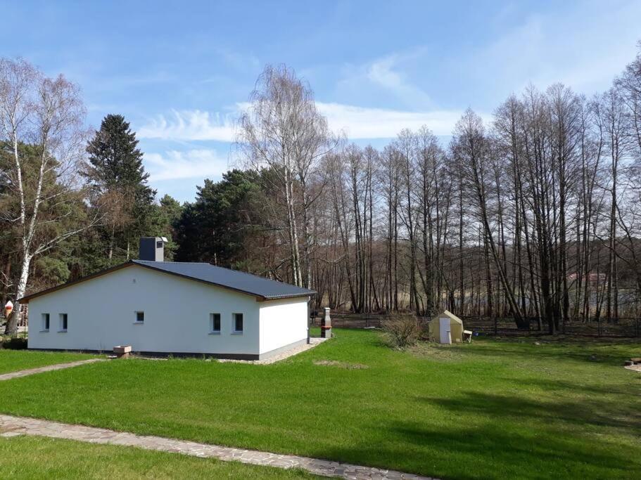 Haus Wilma Gruene Idylle Im Wald Direkt Am See Wendisch Rietz Bagian luar foto