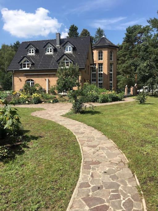 Haus Wilma Gruene Idylle Im Wald Direkt Am See Wendisch Rietz Bagian luar foto